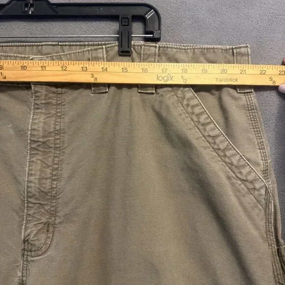 Carhartt Carpenter Canvas Work Pants Dungaree Fit B151 LBR Mens 44x32 Brown - Picture 5 of 10